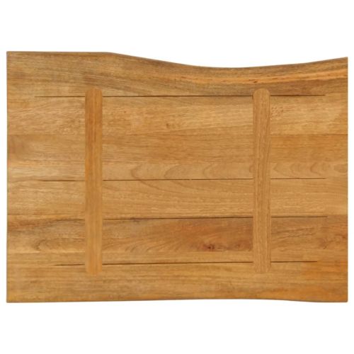 Плот за маса, 70x60x3,8 см, жив ръб, масивно дърво манго
