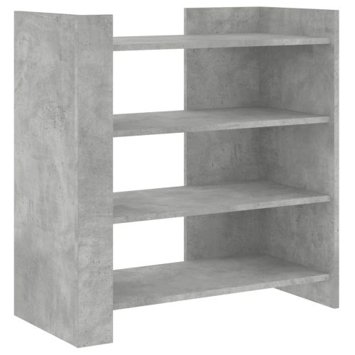 Сайдборд, бетонно сив, 73,5x35x75 см, инженерно дърво
