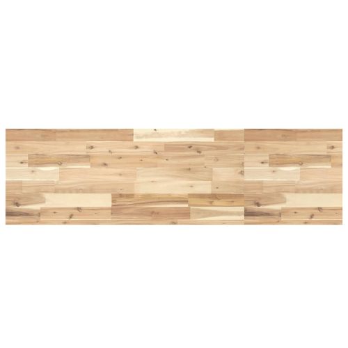 Плаващ рафт 160x40x4 см необработено масивно дърво акация