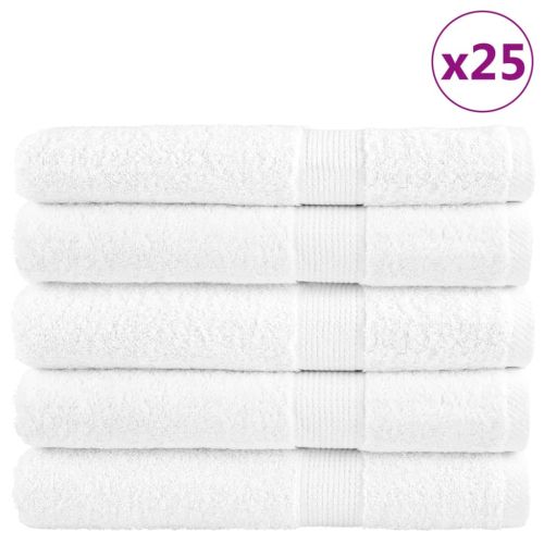 Премиум кърпи за сауна SOLUND 25 бр бели 80x200 см 600 gsm