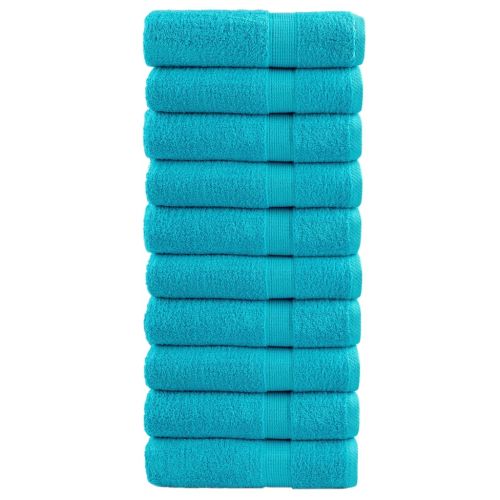 Премиум кърпи за баня SOLUND 10 бр тюркоаз 70x140 см 600 gsm