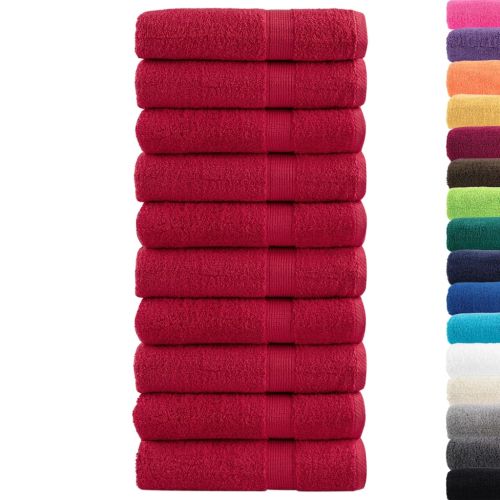 Премиум хавлиени кърпи SOLUND 10 бр зелени 100x150 см 600 gsm