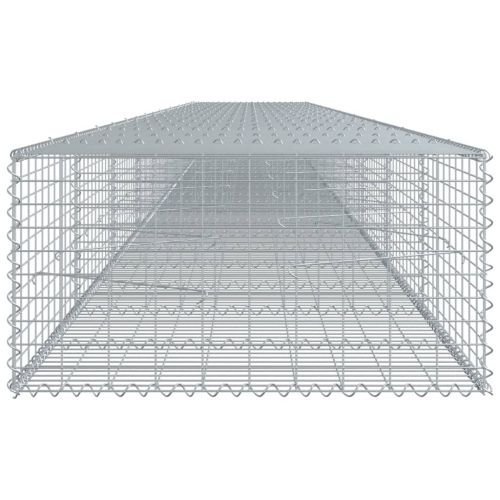 Габионна кошница с покритие, 900x100x50 см, поцинковано желязо