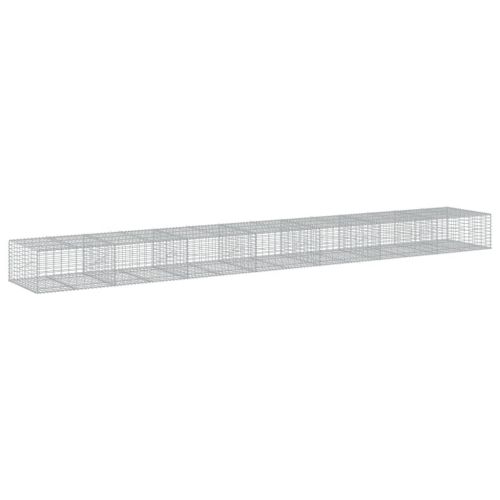 Габионна кошница с покритие, 700x100x50 см, поцинковано желязо