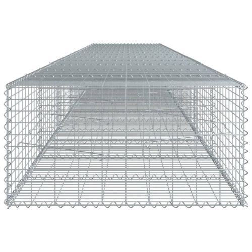 Габионна кошница с покритие, 700x100x50 см, поцинковано желязо