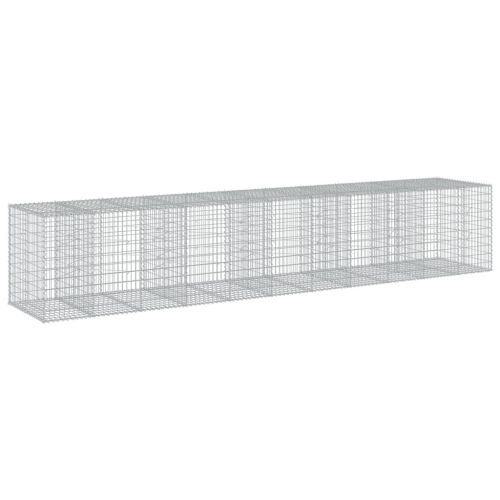 Габионна кошница с покритие, 550x100x100 см, поцинковано желязо
