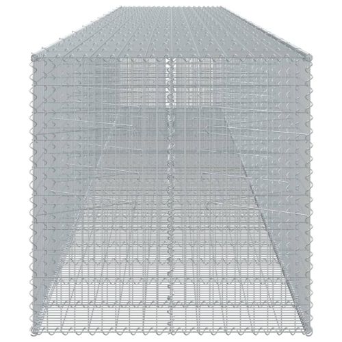 Габионна кошница с капак, 1050x100x100 см, поцинковано желязо