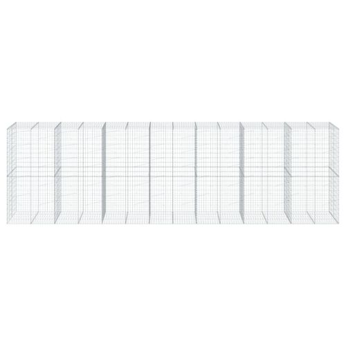 Габионна кошница с покритие, 700x100x200 см, поцинковано желязо