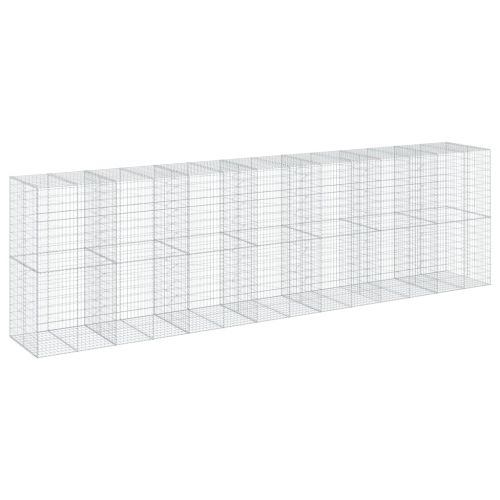 Габионна кошница с покритие, 700x100x200 см, поцинковано желязо