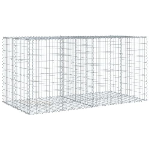 Габионна кошница с покритие, 200x100x100 см, поцинковано желязо
