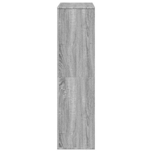 Разделител за стая сив сонома 100x33x125,5 см инженерно дърво