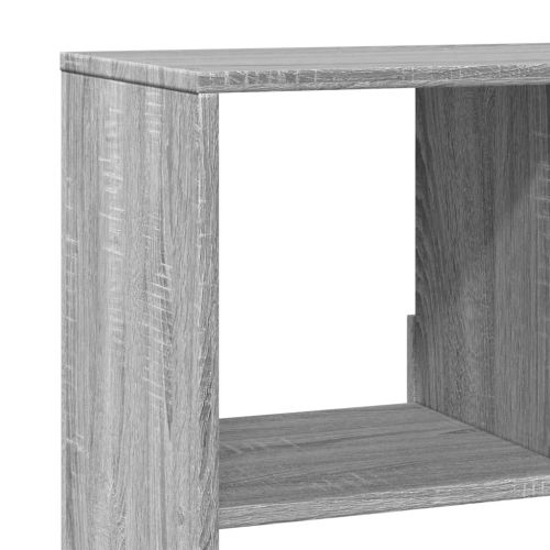 Разделител за стая сив сонома 100x33x125,5 см инженерно дърво