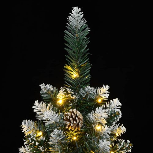 Изкуствена тънка коледна елха, 150 LED, 150 см