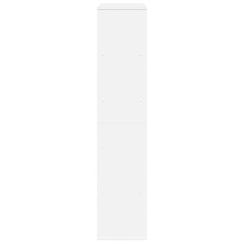 Библиотека, бяла, 100x33x156,5 см, инженерно дърво