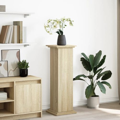 Стойка за витрини със съхранение 31x30x90 см инженерно дърво