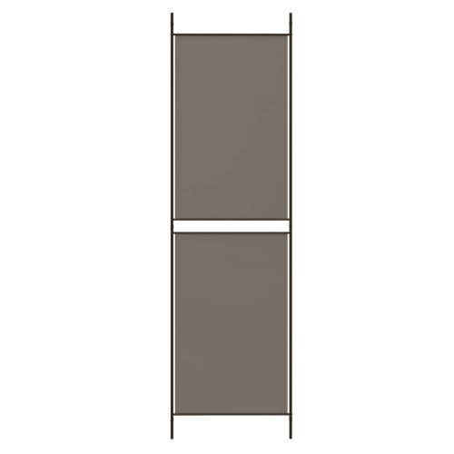 Параван за стая, 6 панела, антрацит, 300x220 cм, текстил