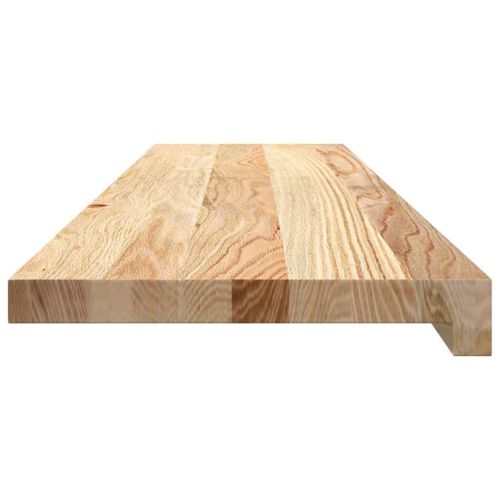 Стълбищни стъпала, 8 бр, 100x30x2 см, необработен масивен дъб