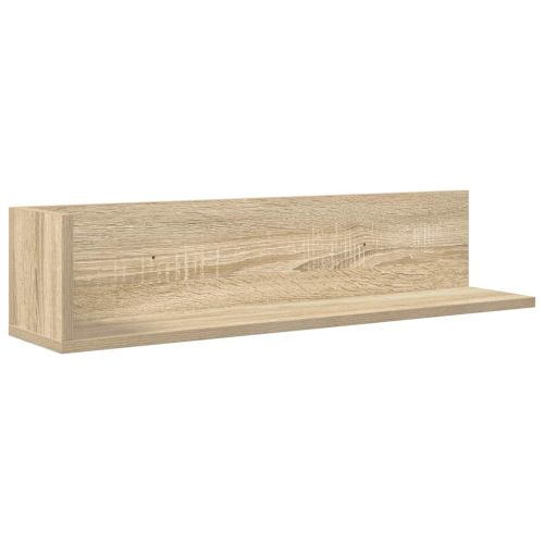 Стенни рафтове 2 бр сонома дъб 75x16,5x16,5 см инженерно дърво