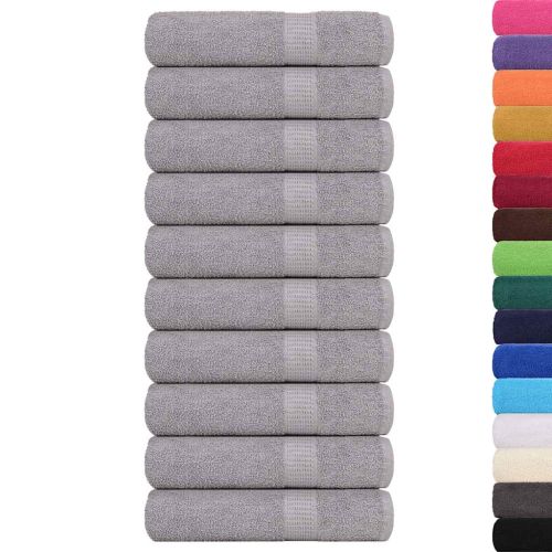 Кърпи за баня FROGN 10 бр. Сиви 100x150 см 360 г/м²