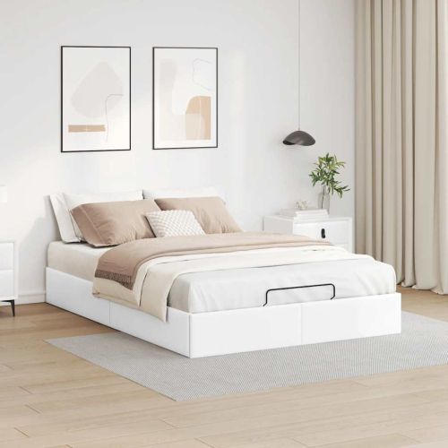 Османска рамка за легло без матрак, 140x190 см, изкуствена кожа