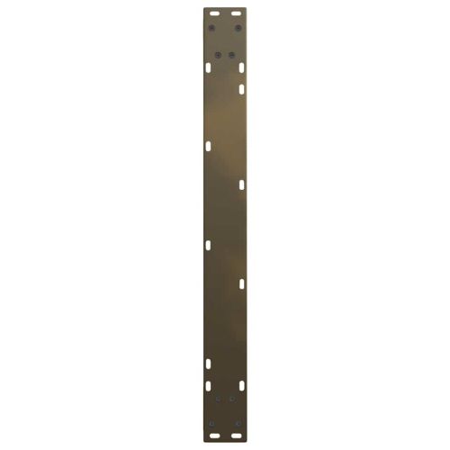 Крака за трапезна маса, V-образни, 3 бр., естествена стомана, 90 x (72-73,3) см, стомана