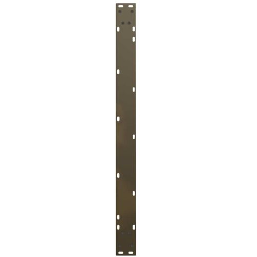 Крака за трапезна маса, V-образни, 2 бр., естествена стомана, 100 x (72-73,3) см, стомана