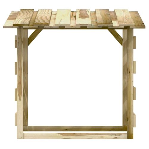 Перголи с покриви 4 бр 100x90x100 см импрегнирано борово дърво