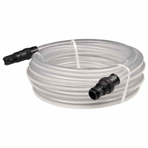 Смукателен маркуч с PVC конектори прозрачен 1" 10 м PVC