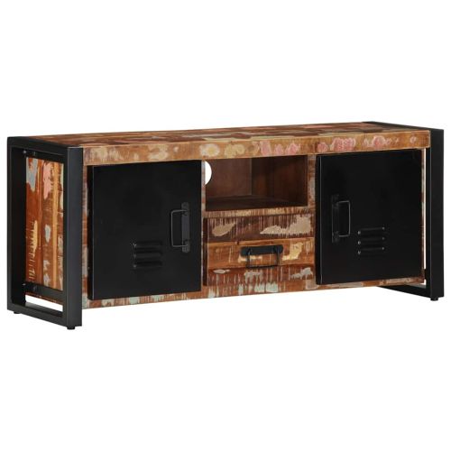 TV шкаф 100x30x40 cm Масивна дървесина Възстановена