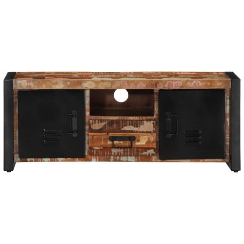 TV шкаф 100x30x40 cm Масивна дървесина Възстановена