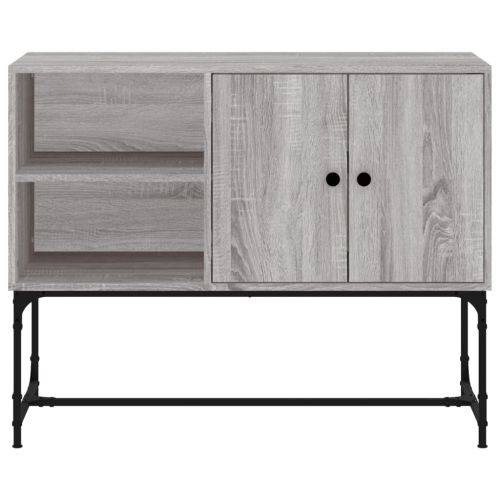 Сайдборд, сив сонома, 100x40x79,5 см, инженерно дърво