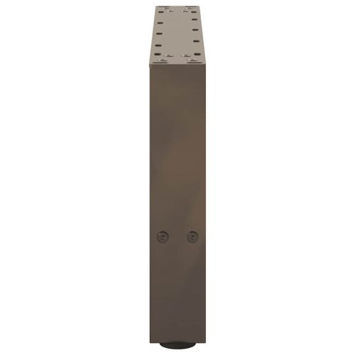 Крака за масичка за кафе, естествена стомана, 2 бр., 50 x (30-31) см, стомана