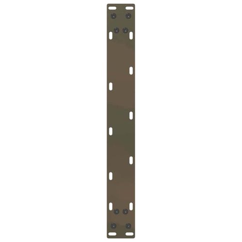 Крака за масичка за кафе, U-образни, 2 бр., естествена стомана, 50 x (42-43) см, стомана