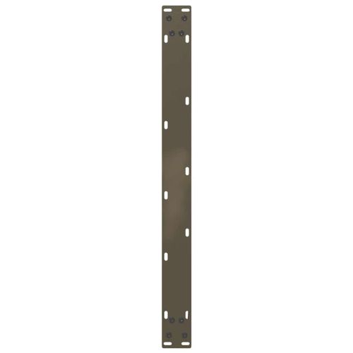 Крака за масичка за кафе, U-образни, 2 бр., естествена стомана, 70 x (42-43) см, стомана