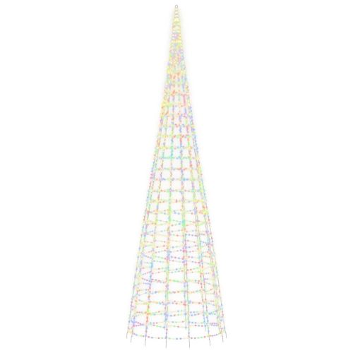 LED коледна елха 3000 LED цветни 800 см