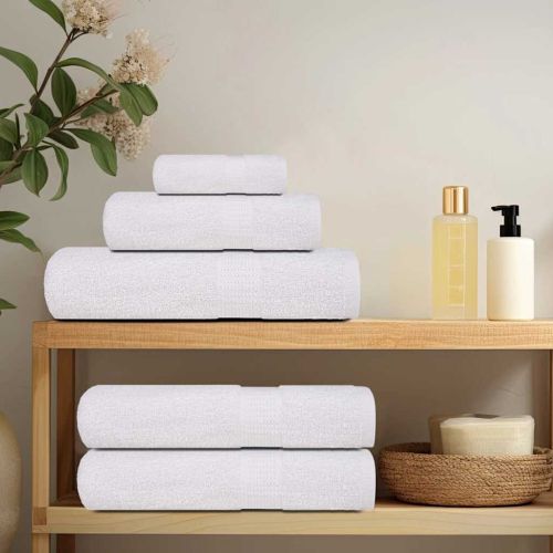 Кърпи за душ FROGN 2 бр. Бели 70x140 см 360 г/м²