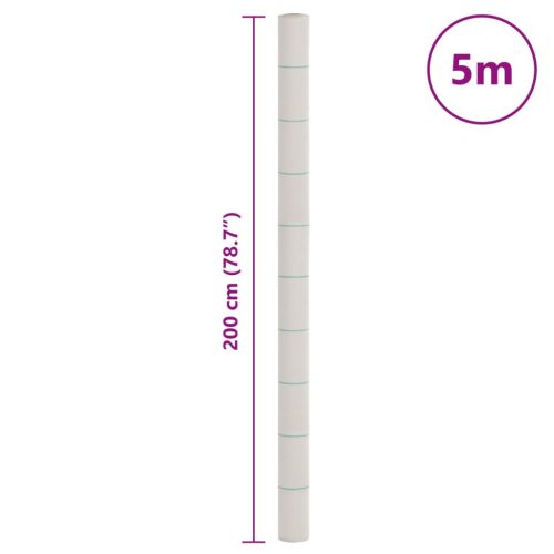 Мембрана за плевели, бяла, 2x5 м, полипропилен