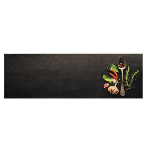 Кухненско килимче, миещо, подправки, 60x180 см, кадифе