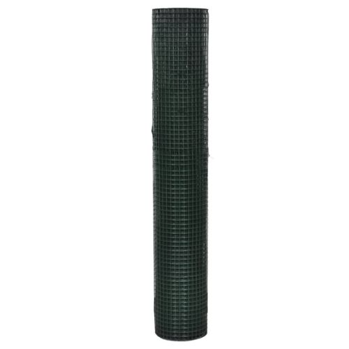 Кокошкарска мрежа, поцинкована с PVC покритие, 10x1 м, зелена