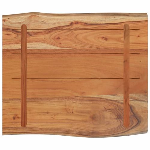 Плот за маса, 70x60x2,5 см, правоъгълен, акация масив, жив ръб