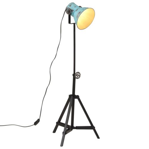 Подова лампа 25 W винтидж състарено синьо 35x35x65/95 см E27