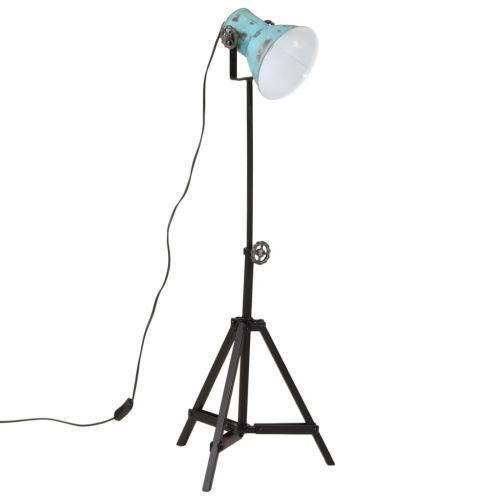 Подова лампа 25 W винтидж състарено синьо 35x35x65/95 см E27