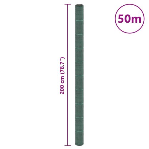 Мембрана против плевели, зелена, 2x50 м, PP