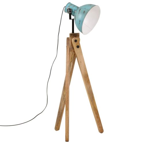 Подова лампа 25 W винтидж състарено синьо 45x45x120 см E27