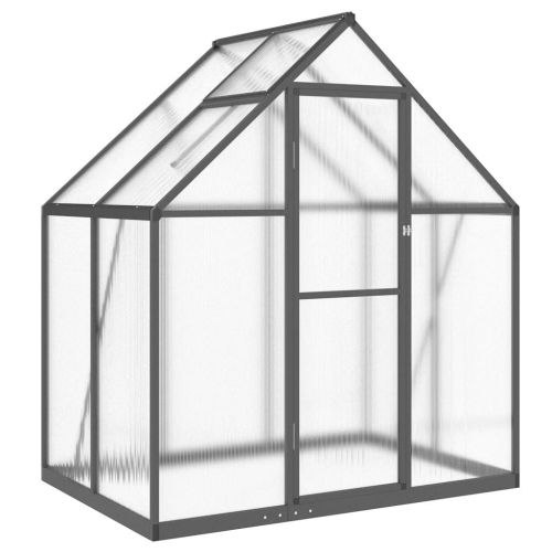 Оранжерия с основа рамка антрацит 169x114x195 см алуминий