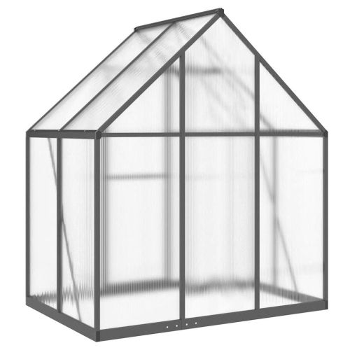 Оранжерия с основа рамка антрацит 169x114x195 см алуминий