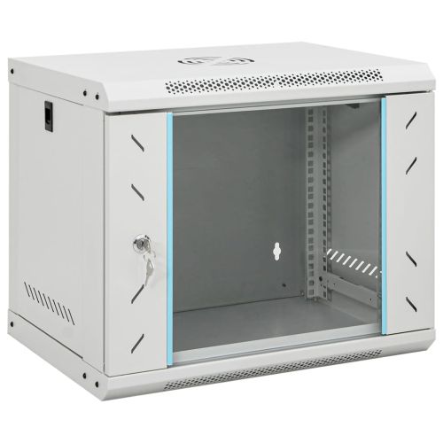 9U сървърен шкаф за стенен монтаж, 19", IP20, 53x40x45 см