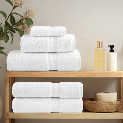 Премиум кърпи SOLUND 4 бр бели 100x200 см 600 gsm