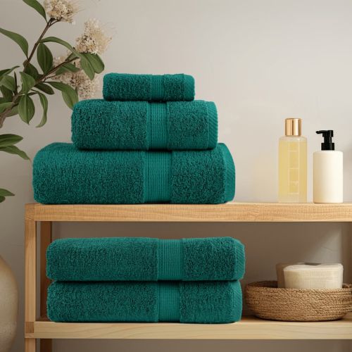 Премиум хавлиени кърпи SOLUND 10 бр зелени 100x150 см 600 gsm