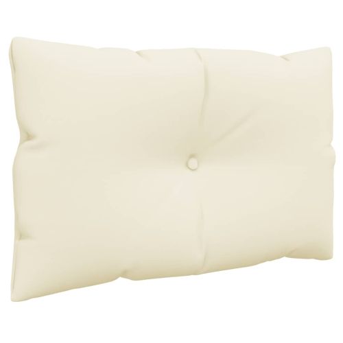 Палетни възглавници, 3 бр, кремави, текстил